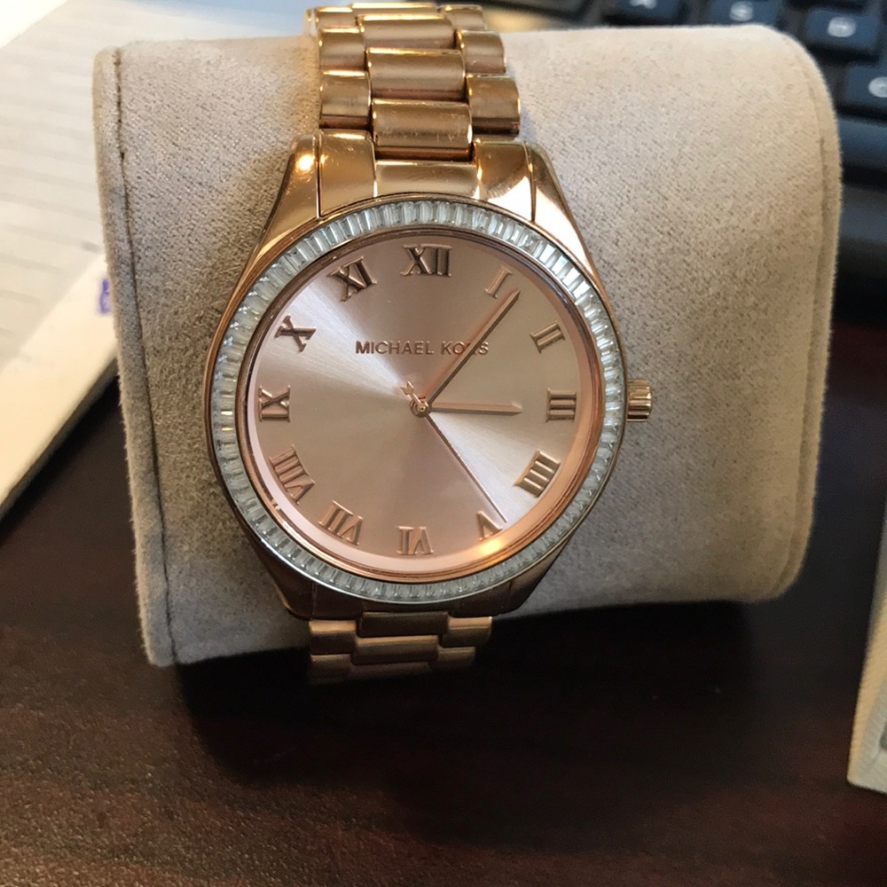 Michael Kors Rose Gold Watch. View 2